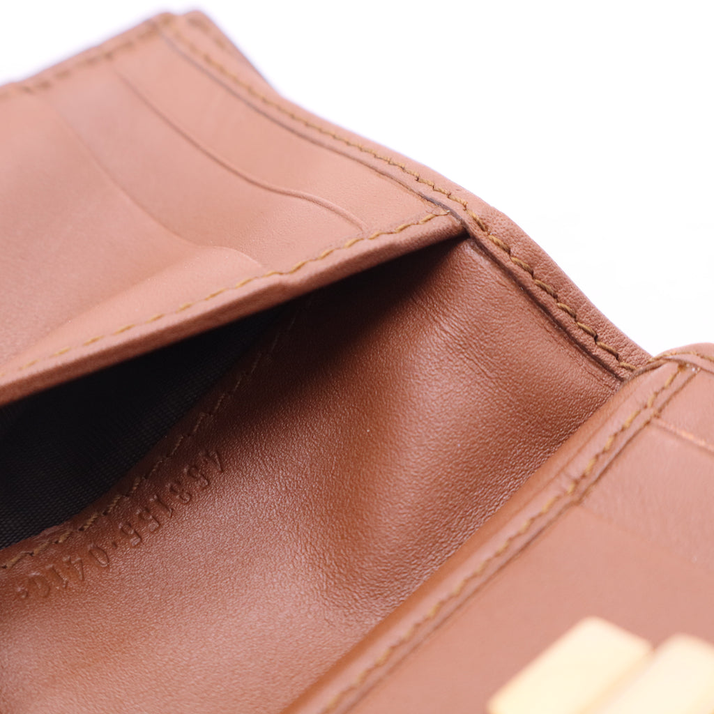 GG Coated Canvas Supreme/Leather French Flap Padlock Wallet