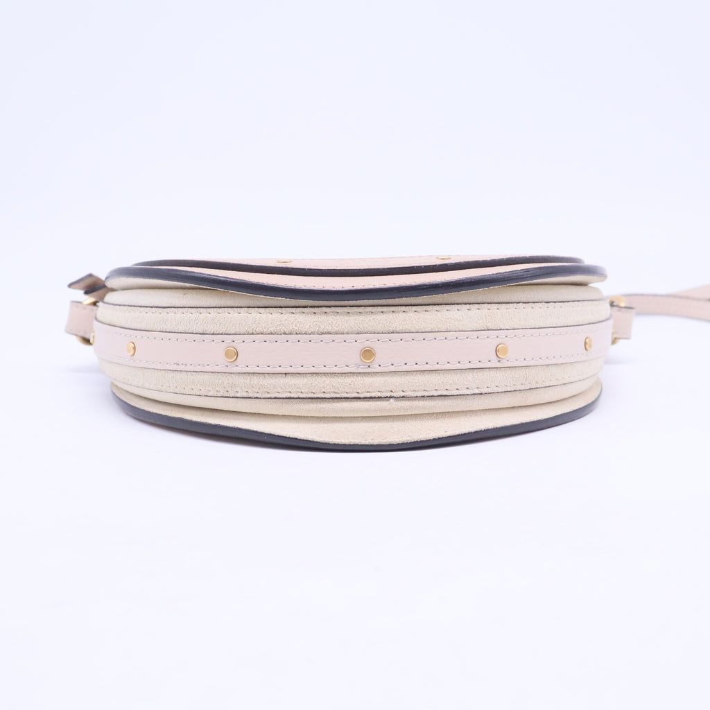 Goatskin Suede Mini Pixie Bag Nougat B20511