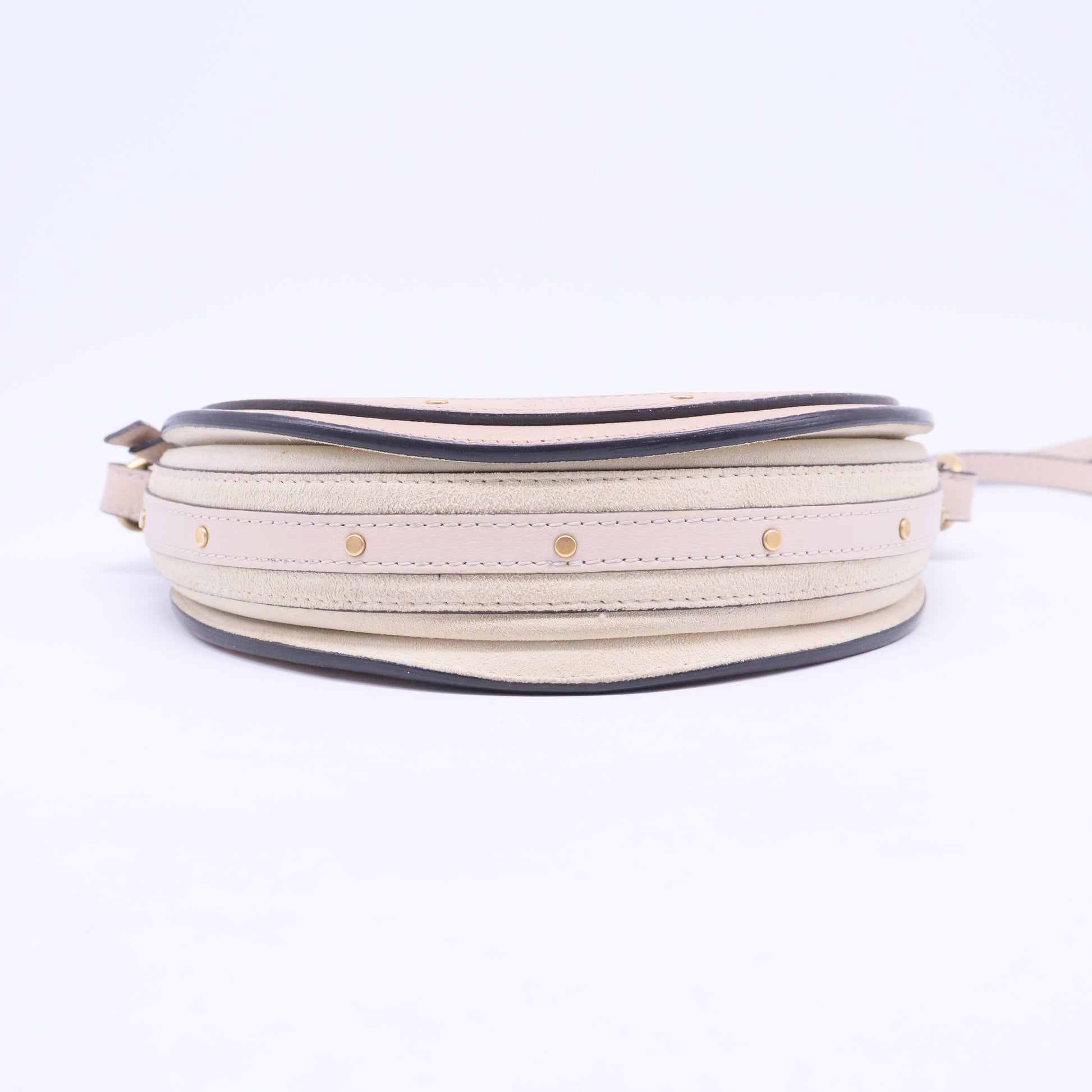 Goatskin Suede Mini Pixie Bag Nougat B20511