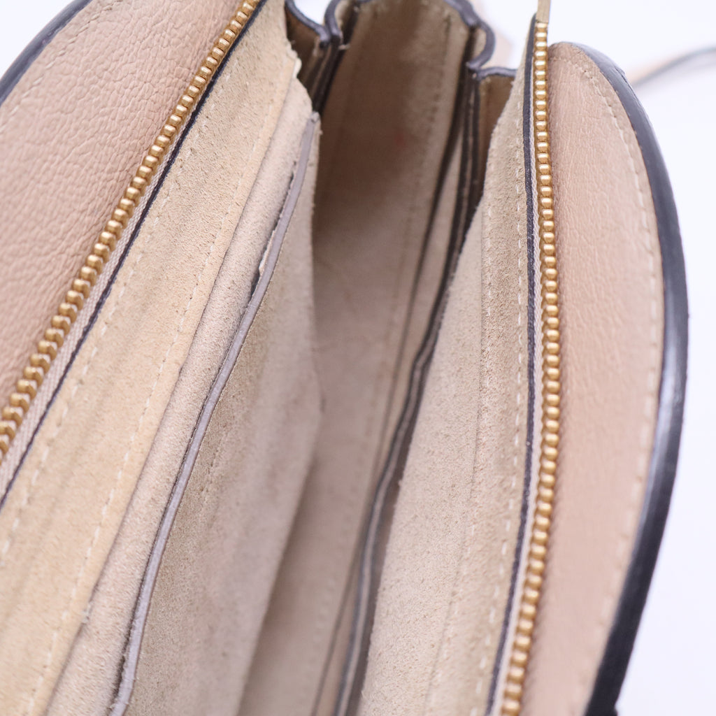 Goatskin Suede Mini Pixie Bag Nougat B20511