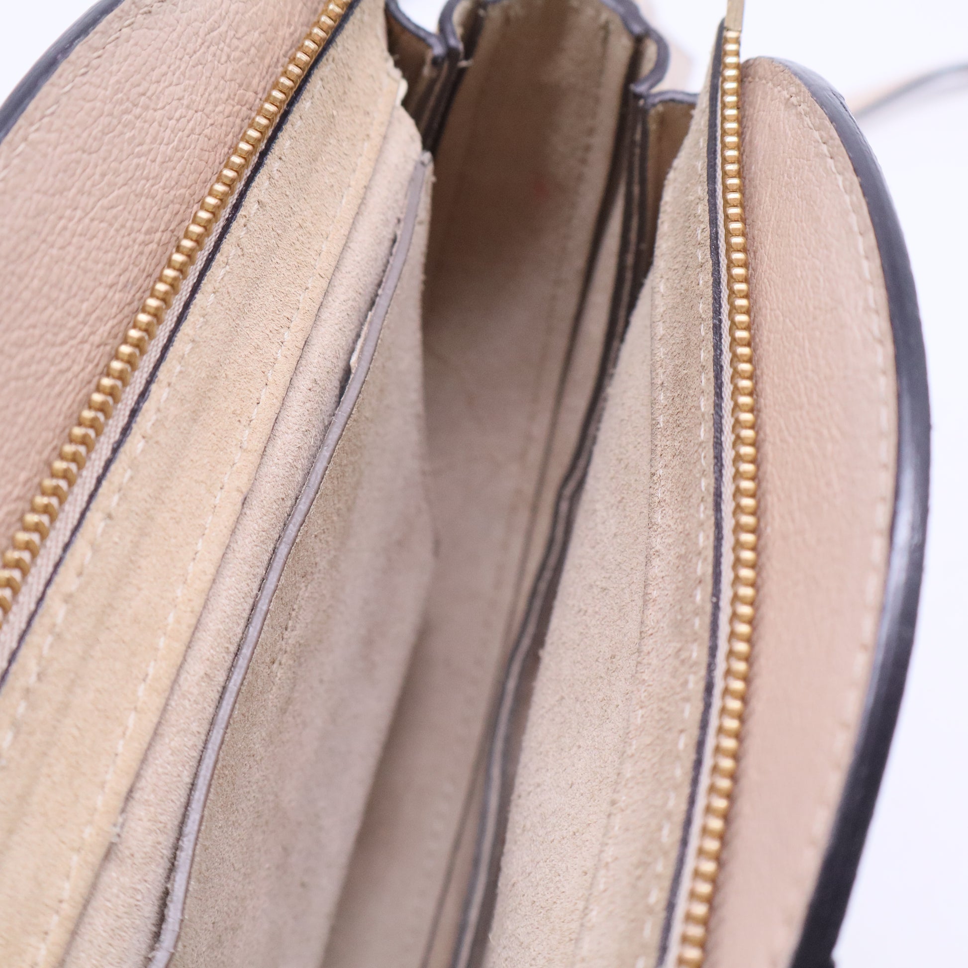 Goatskin Suede Mini Pixie Bag Nougat B20511