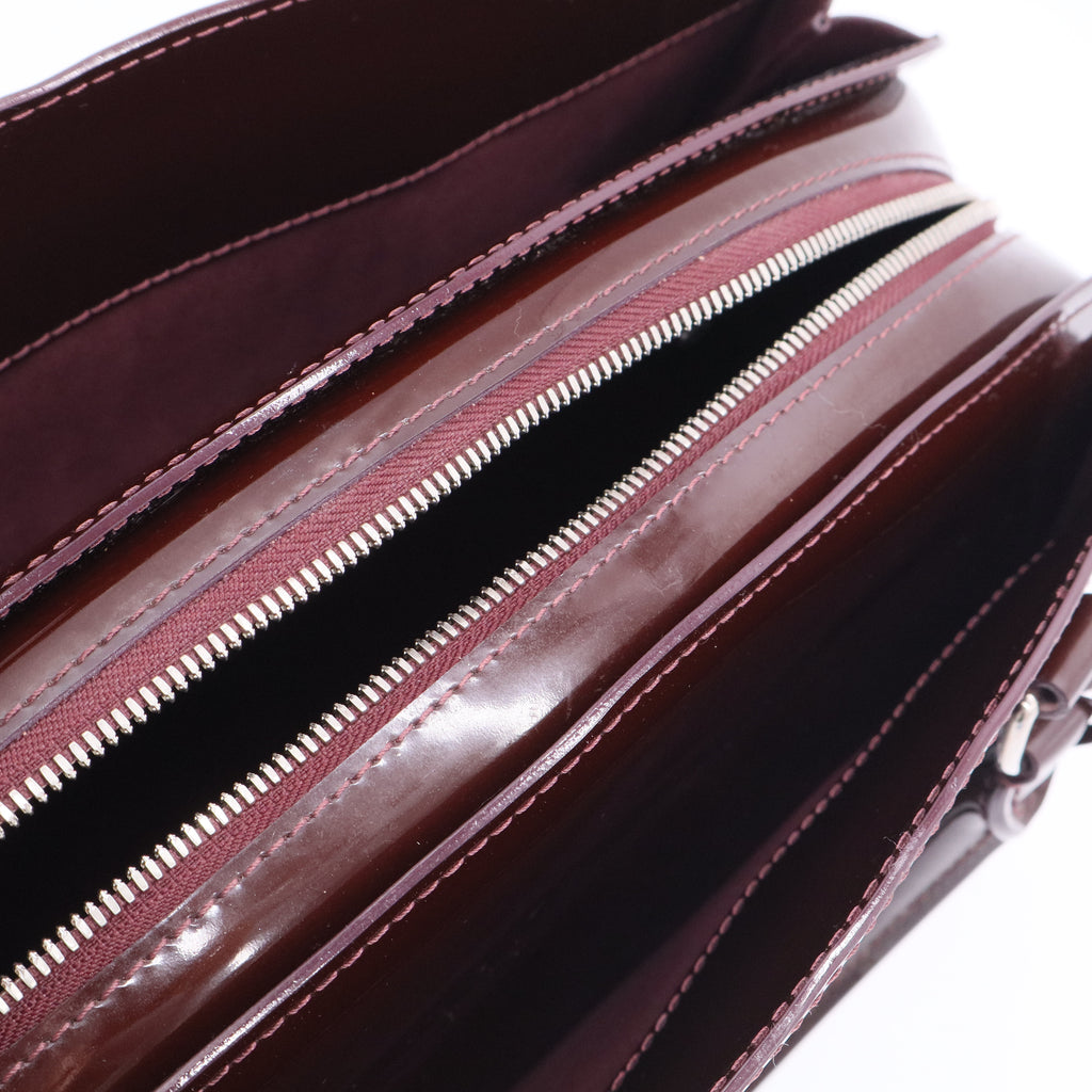Prune Electric Epi Leather Pont-Neuf PM Bag