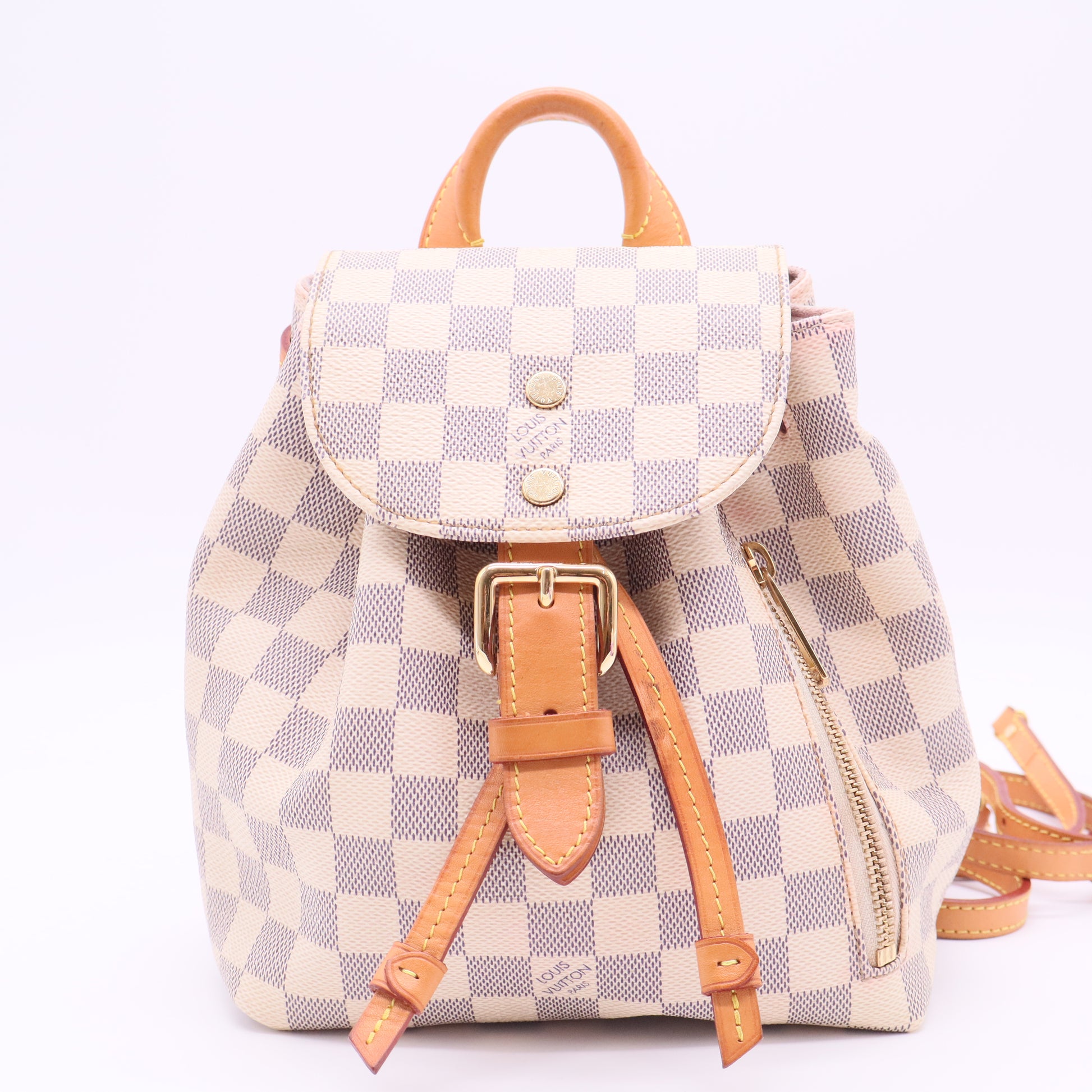 Louis Vuitton chessboa canvas Backpack twins