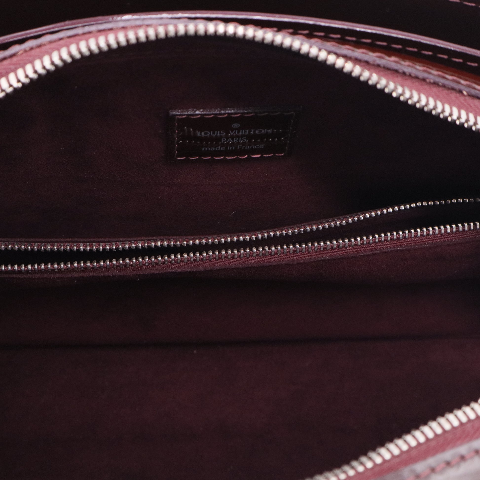 Prune Electric Epi Leather Pont-Neuf PM Bag