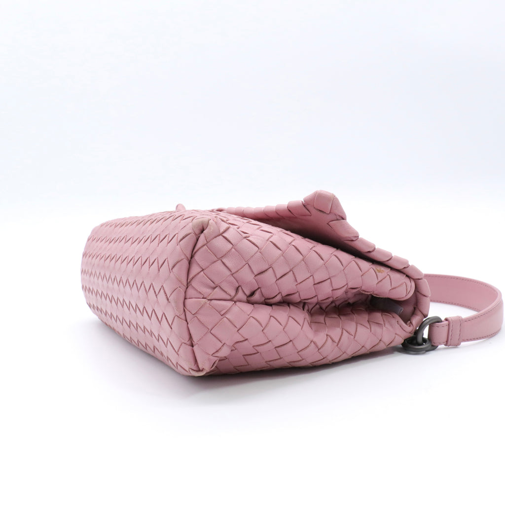 Nappa Intrecciato Small Olimpia Shoulder Bag Watteau twins