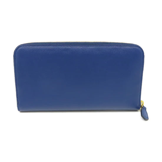 Zip Around Wallet Saffiano Leather Long Twins