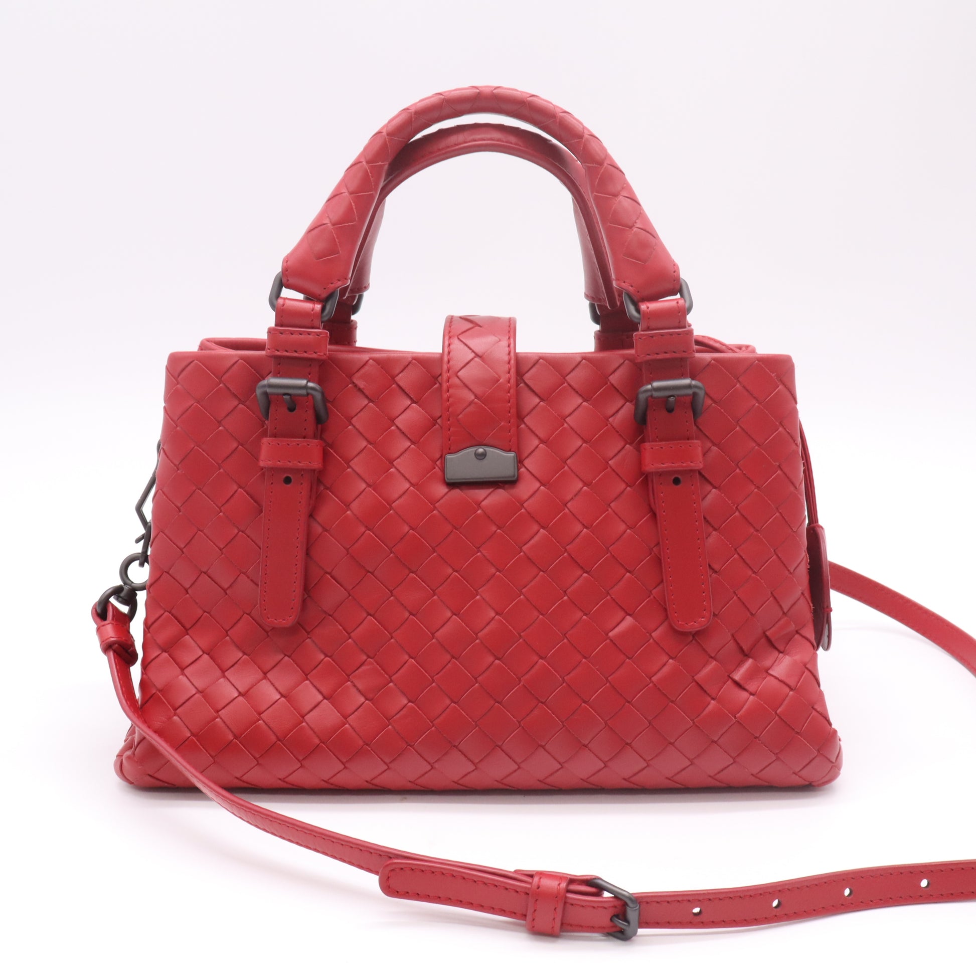 Roma Mini Intrecciato Red B23153