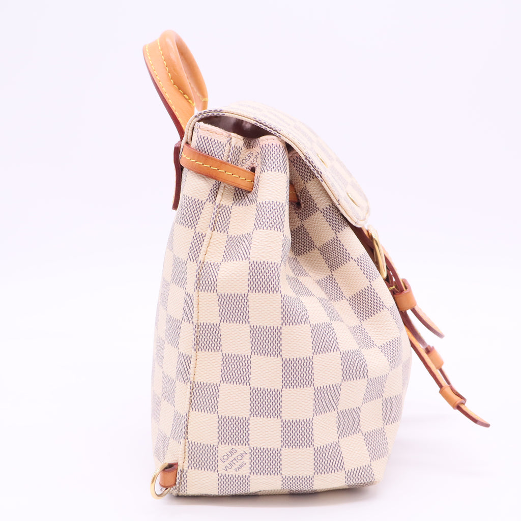 Louis Vuitton chessboa canvas Backpack twins