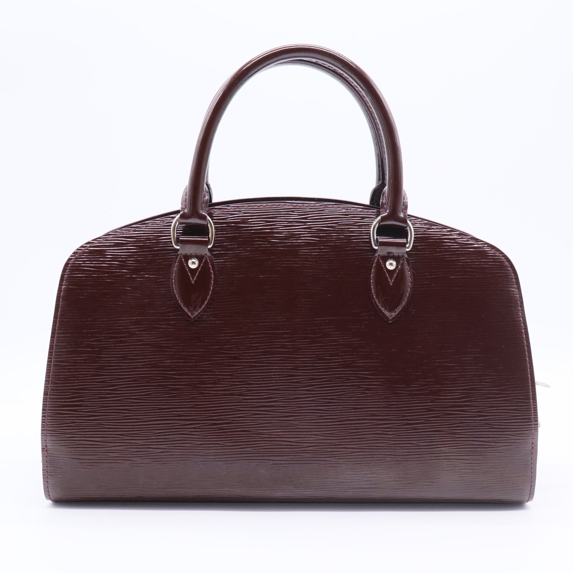 Prune Electric Epi Leather Pont-Neuf PM Bag