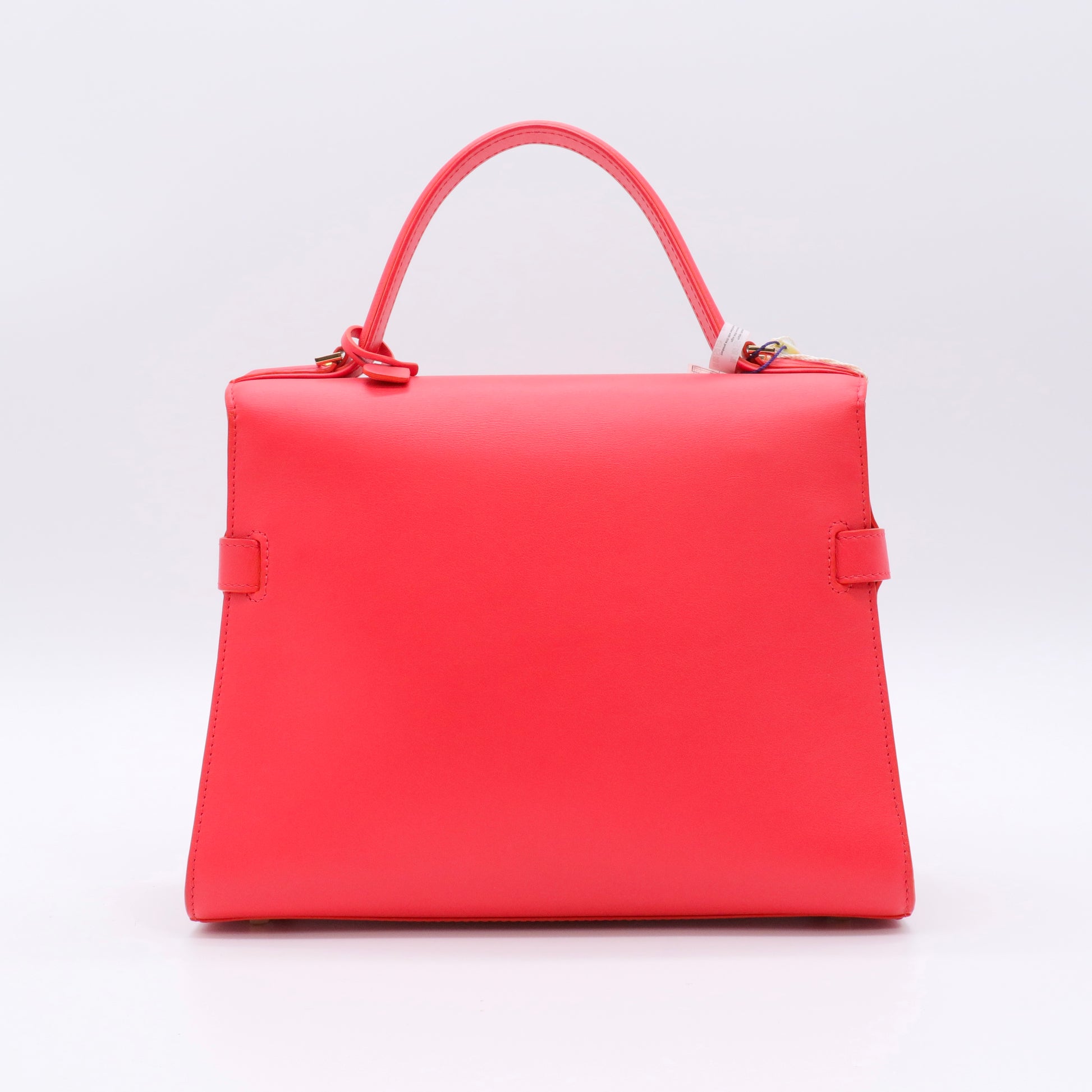 Calfskin MM Tempete Satchel Coral twins