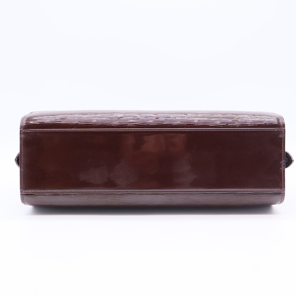 Prune Electric Epi Leather Pont-Neuf PM Bag