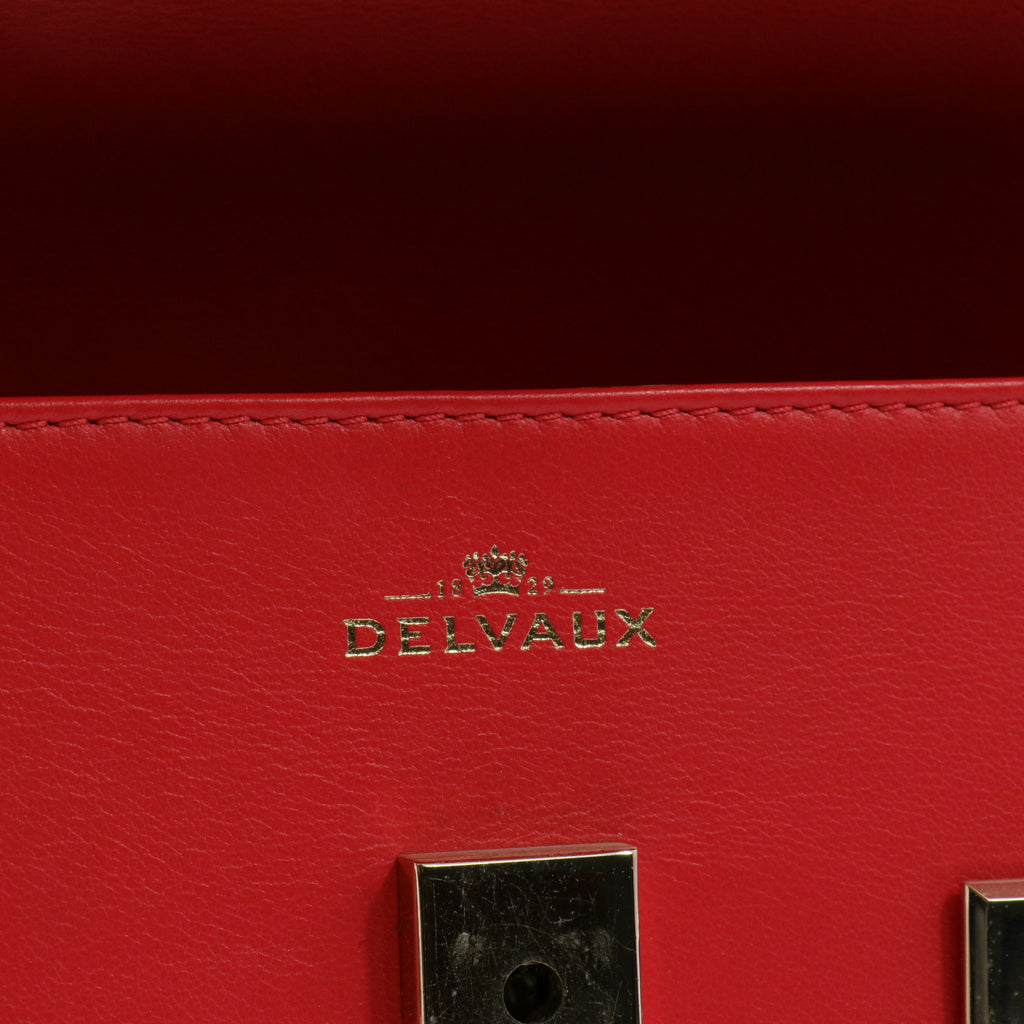 Calfskin MM Tempete Satchel Coral twins