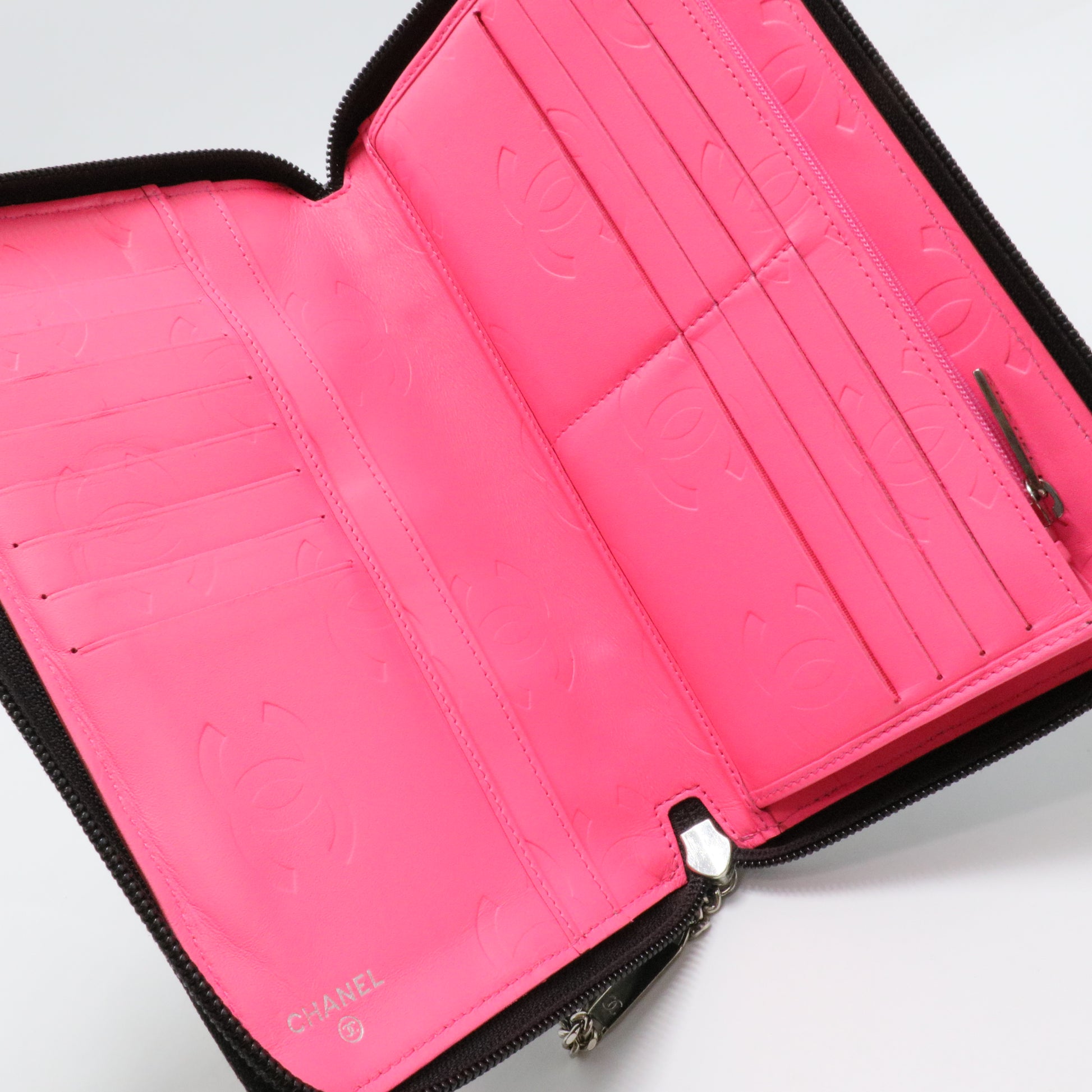 Cambon Zip Around Organizer Wallet Quilted