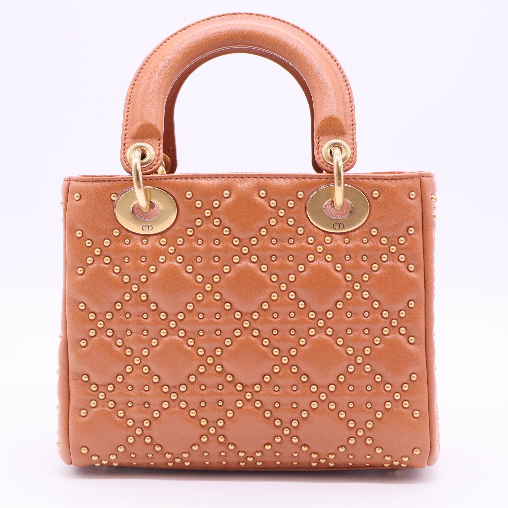 Supple Lady Dior Bag Cannage Studded Lambskin Mini
