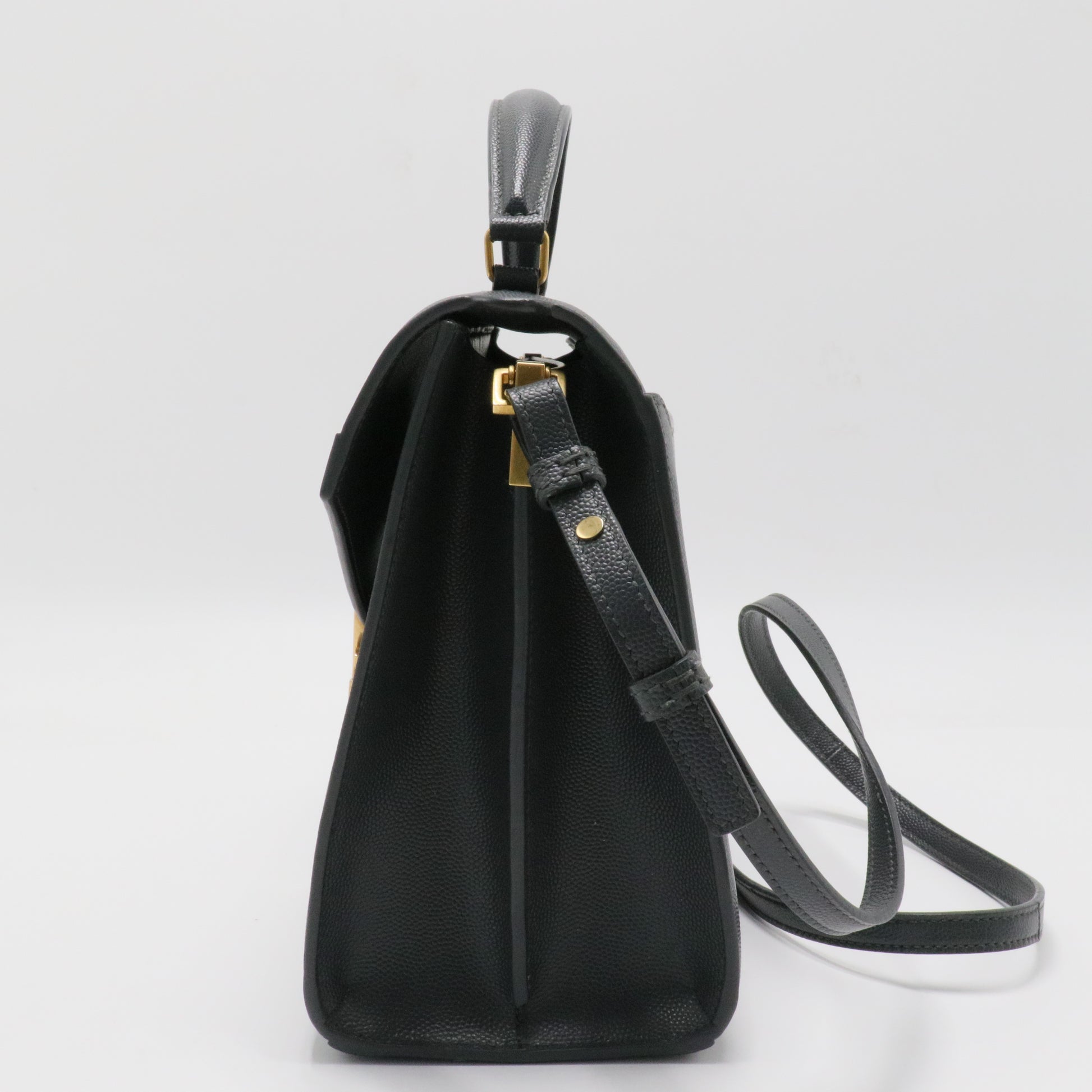 Cassandra Top Handle Bag Leather Medium
