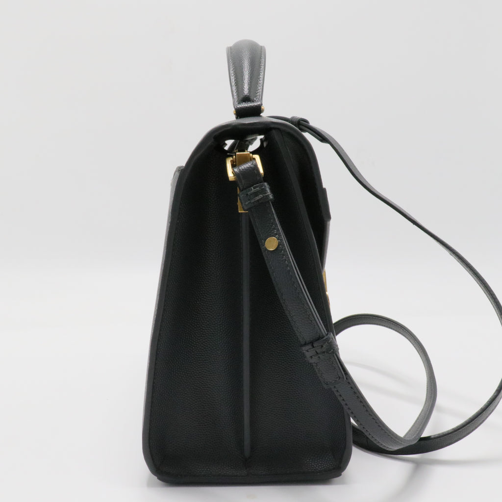 Cassandra Top Handle Bag Leather Medium