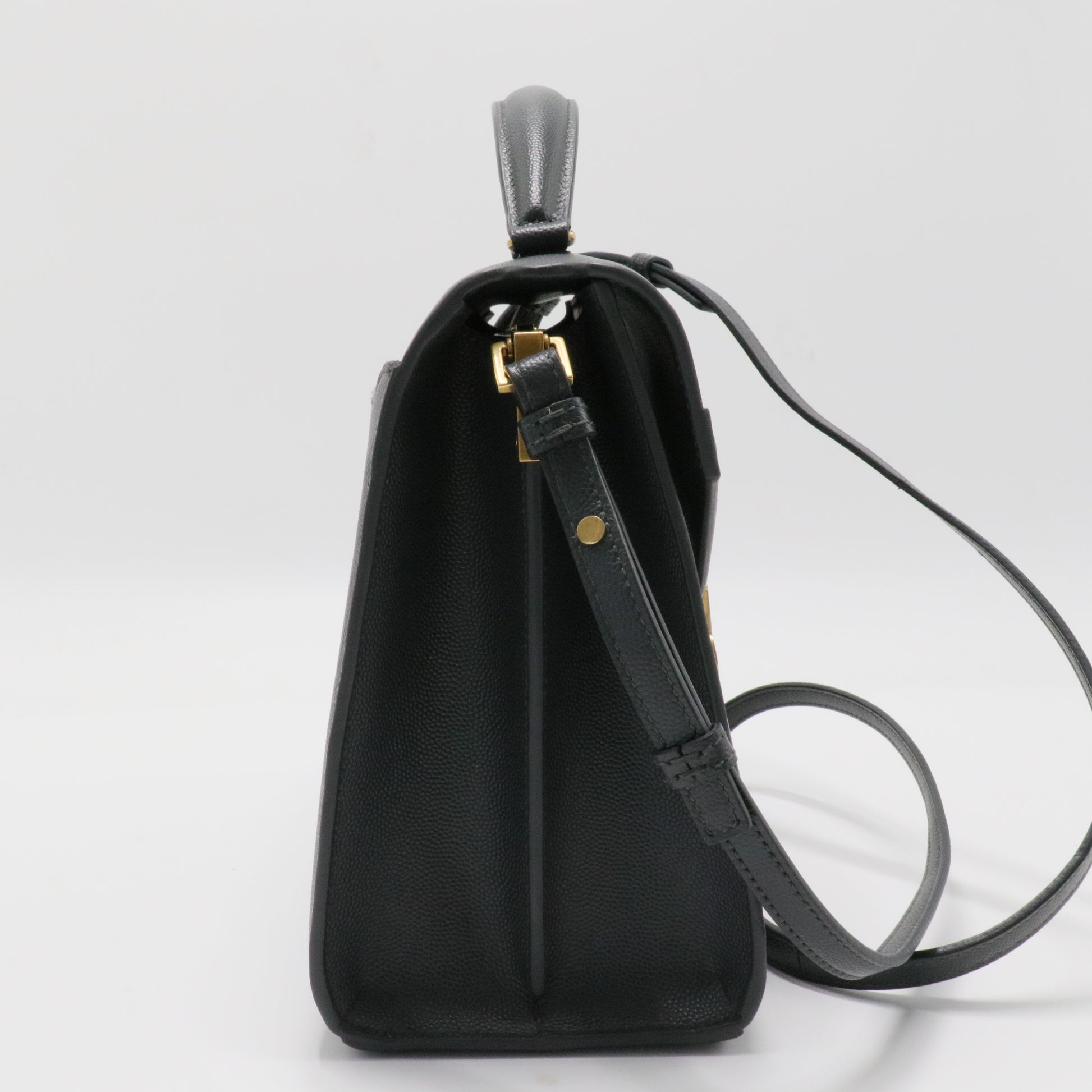 Cassandra Top Handle Bag Leather Medium
