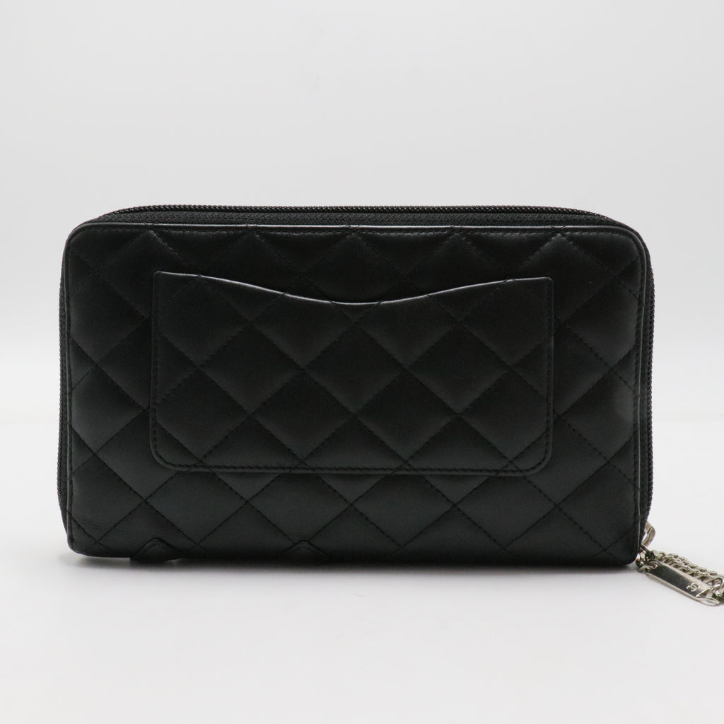 Cambon Zip Around Organizer Wallet Quilted