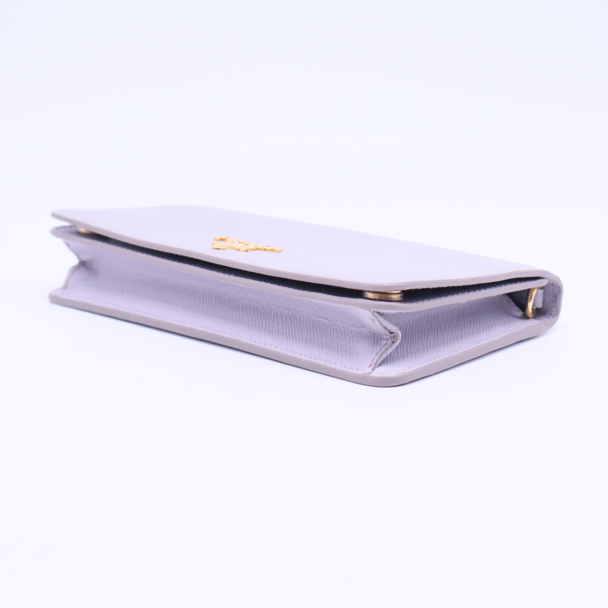 Wallet on Chain Saffiano Leather B20813