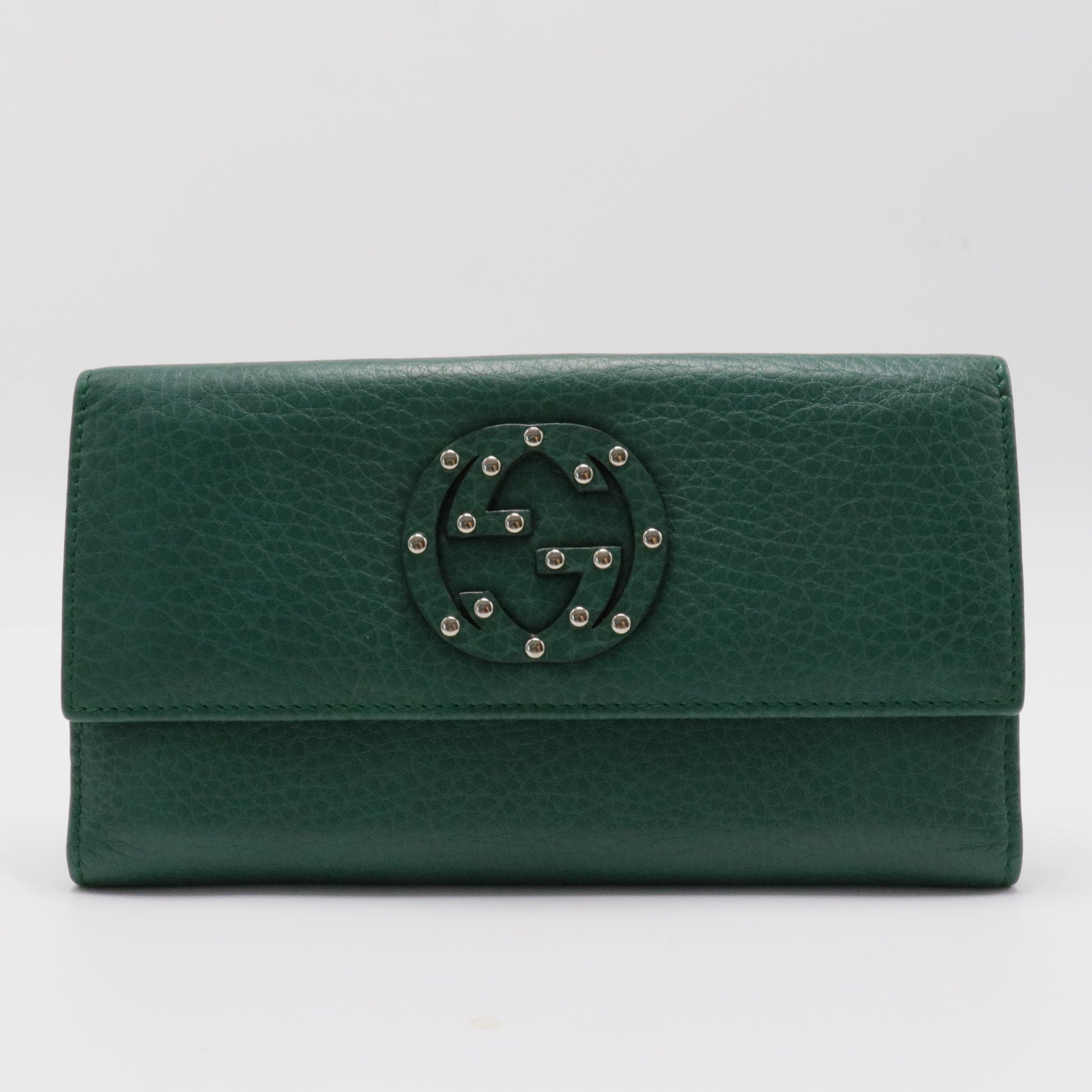 Interlocking G Logo Leather Continental Wallet