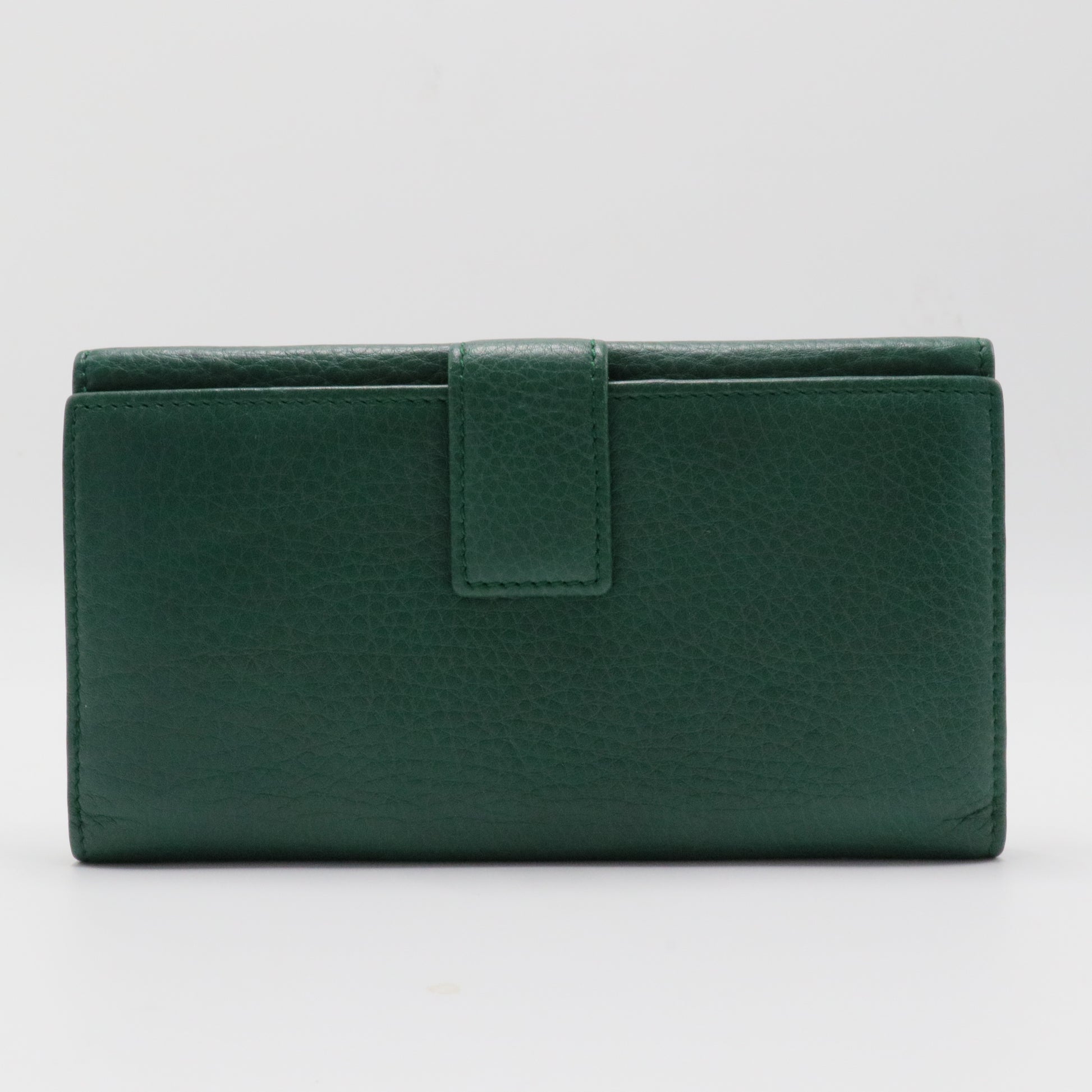 Interlocking G Logo Leather Continental Wallet