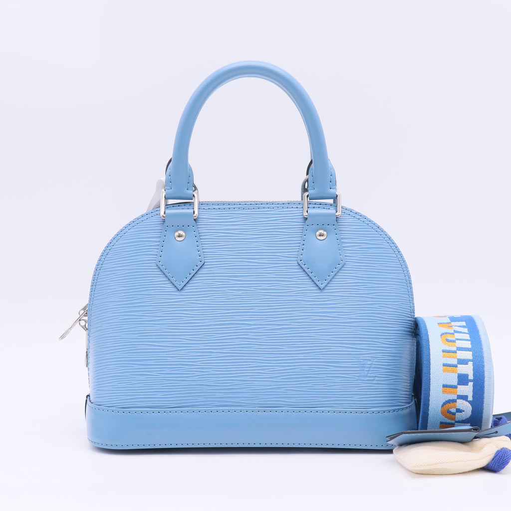 Louis Vuitton Bluet Epi Leather Alma BB Bag Twins B23894