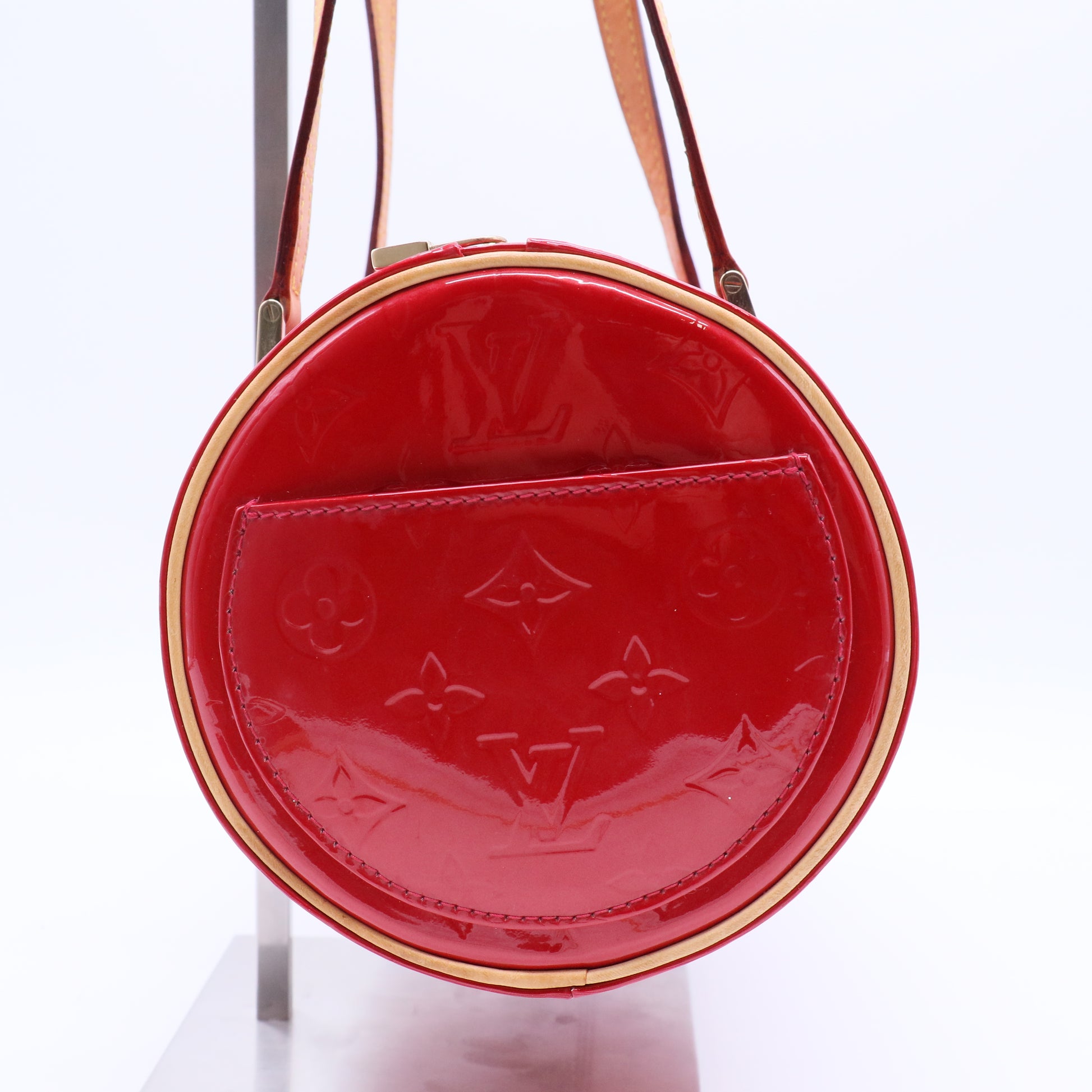 Framboise Monogram Vernis Papillon 30 Bag