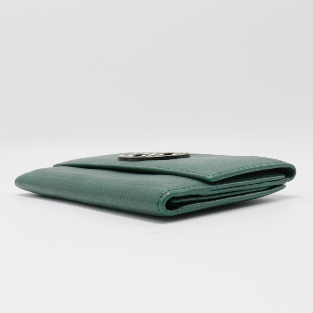 Interlocking G Logo Leather Continental Wallet