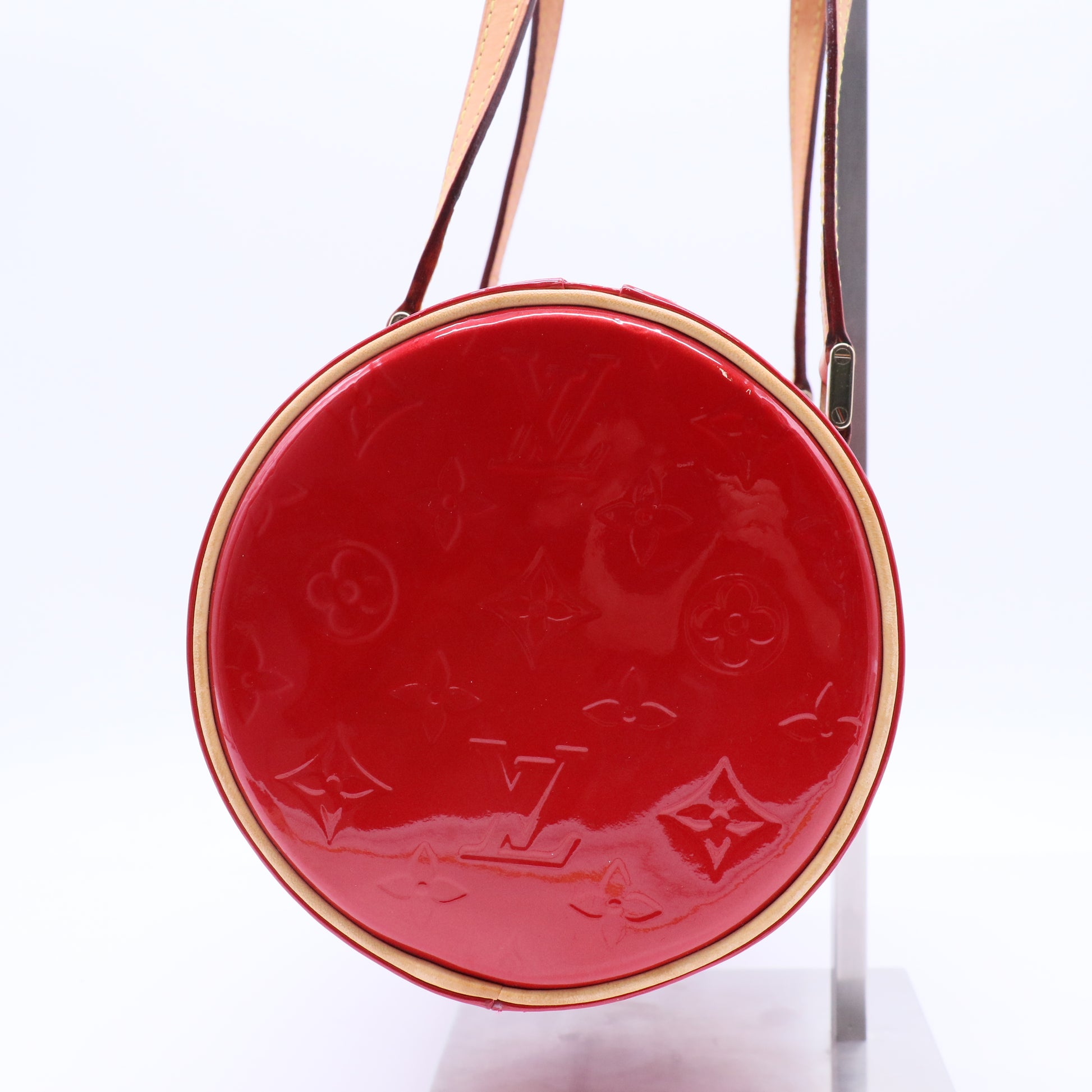 Framboise Monogram Vernis Papillon 30 Bag