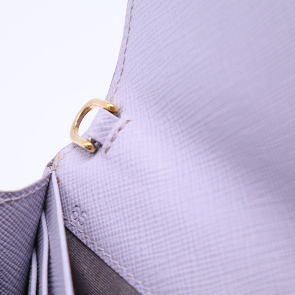 Wallet on Chain Saffiano Leather B20813