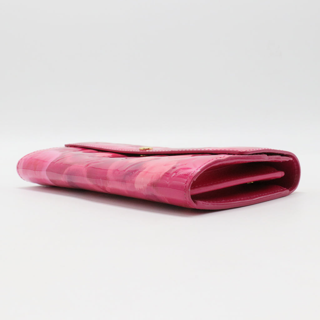 Vernis Ikat Sarah Wallet Rose Indien