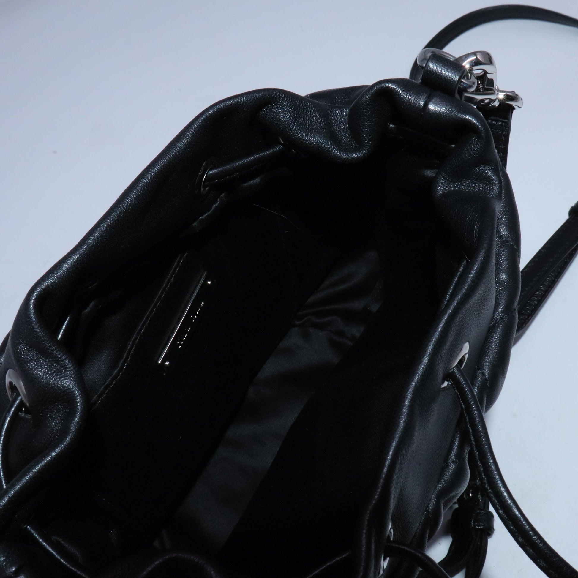 Black Studded Bucket Bag B21011