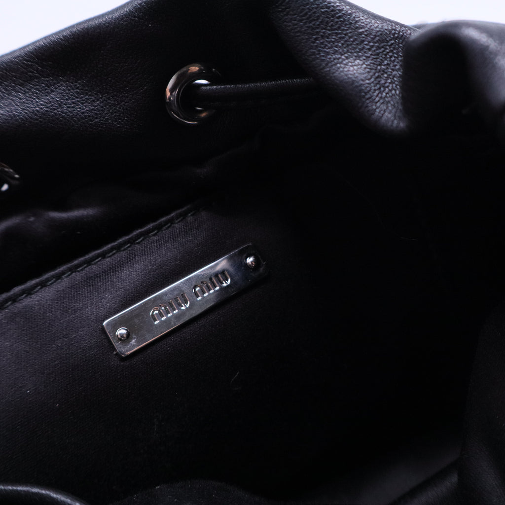 Black Studded Bucket Bag B21011