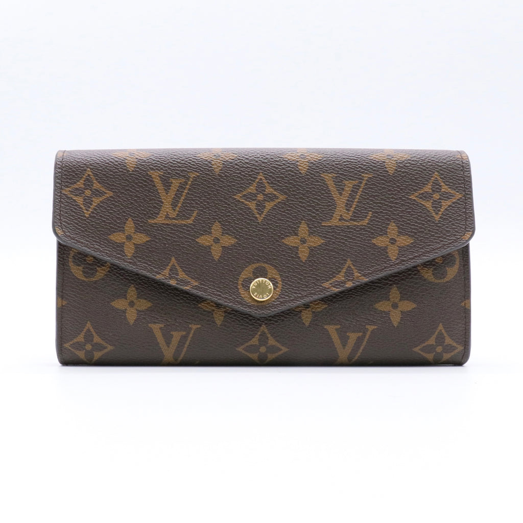 Brown Monogram Portefeuille Sarah Wallet twins