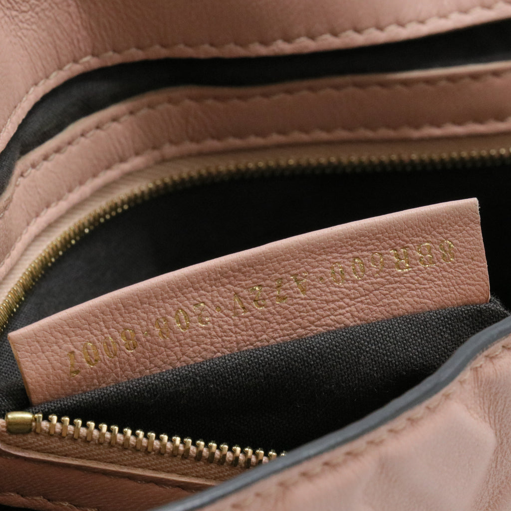 Nappa FF 1974 Embossed Baguette Rosa Bourbon