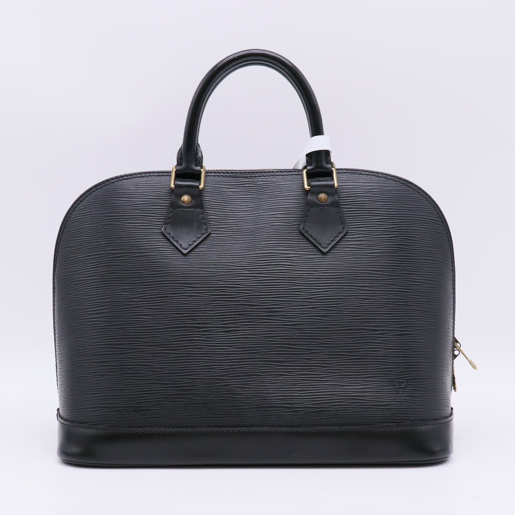 Louis Vuitton Black Epi Leather Alma PM Bag twins B23087