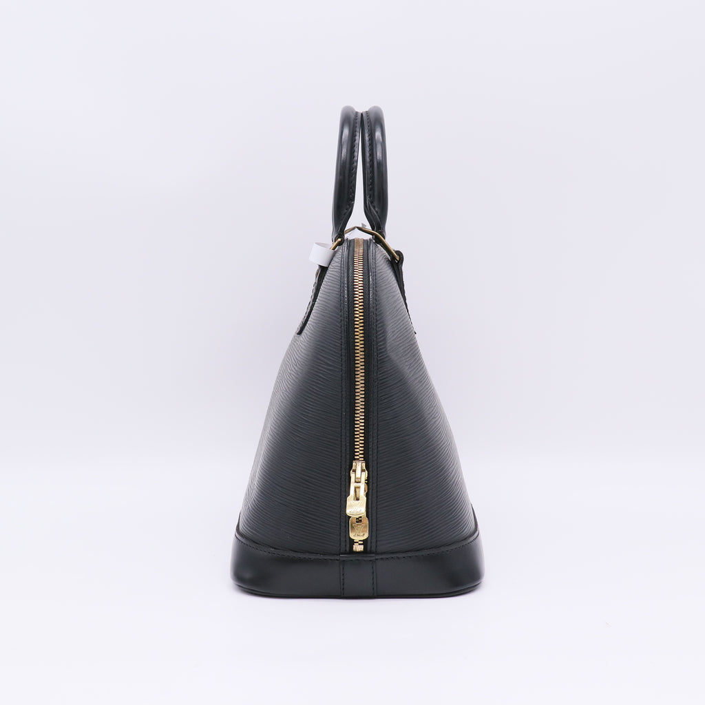 Louis Vuitton Black Epi Leather Alma PM Bag twins B23087