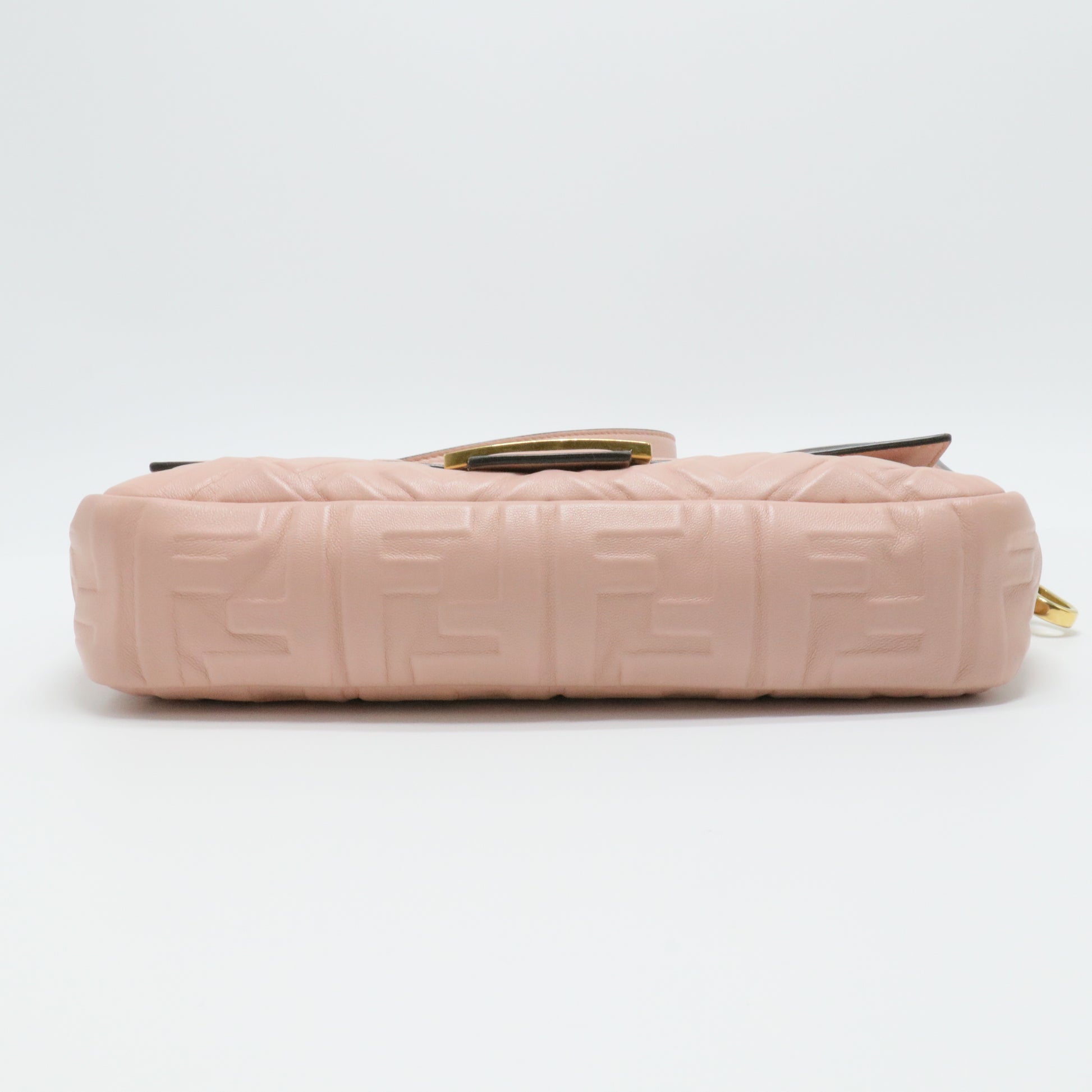 Nappa FF 1974 Embossed Baguette Rosa Bourbon