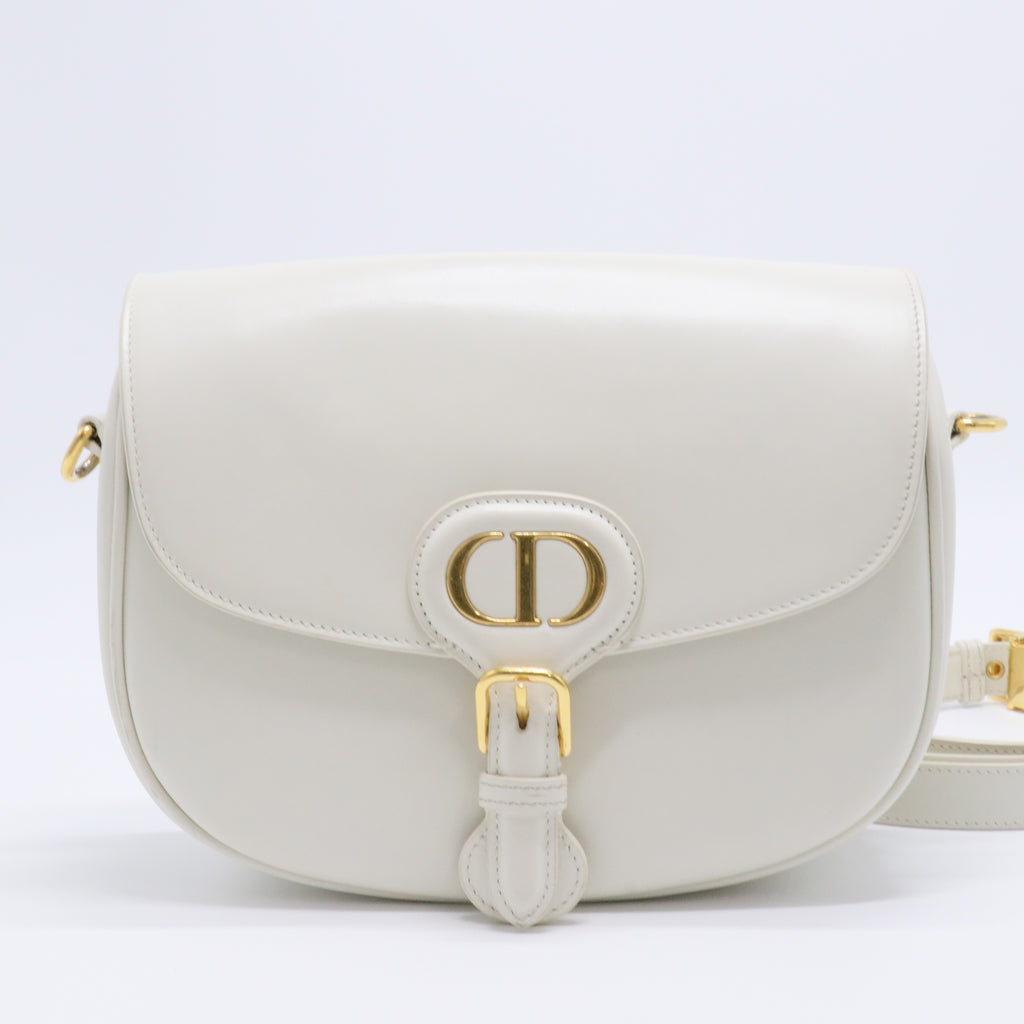 Box Calfskin Medium Bobby Flap Latte