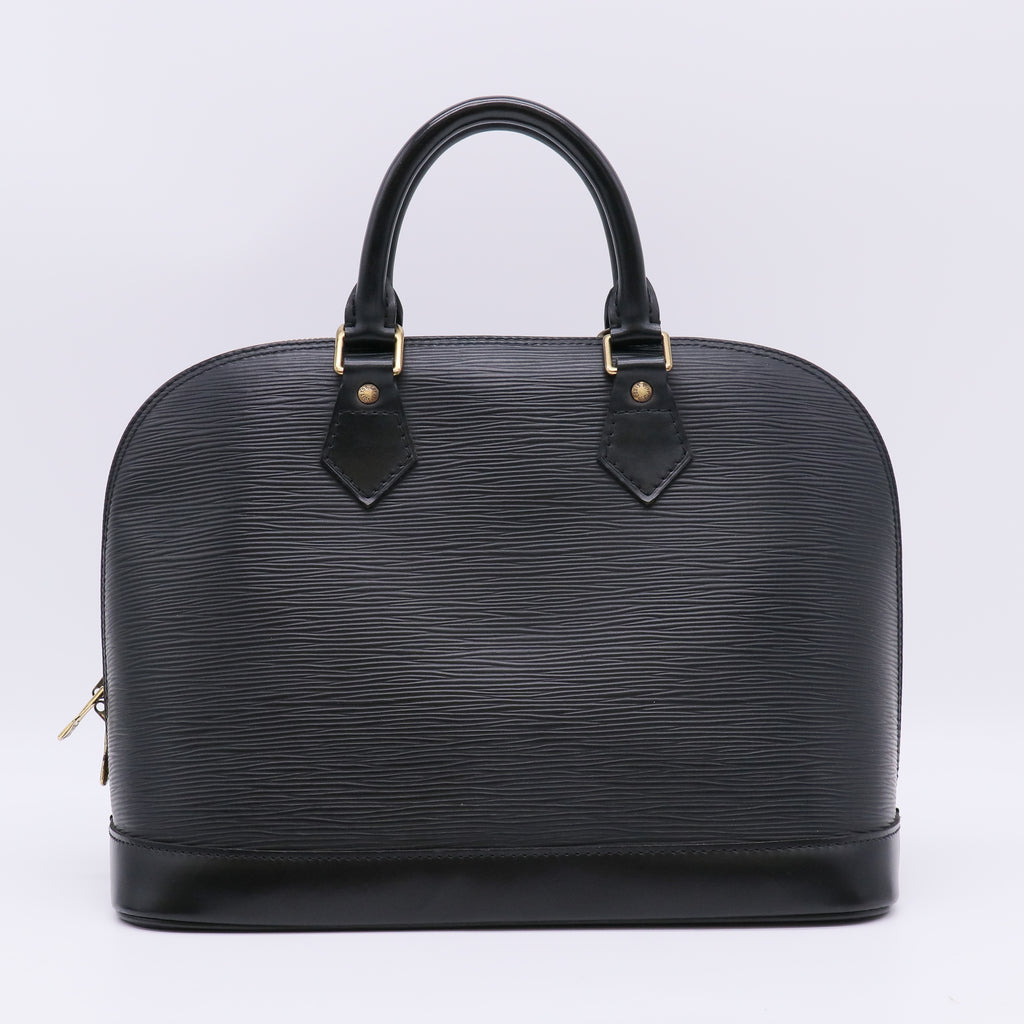 Louis Vuitton Black Epi Leather Alma PM Bag twins B23087