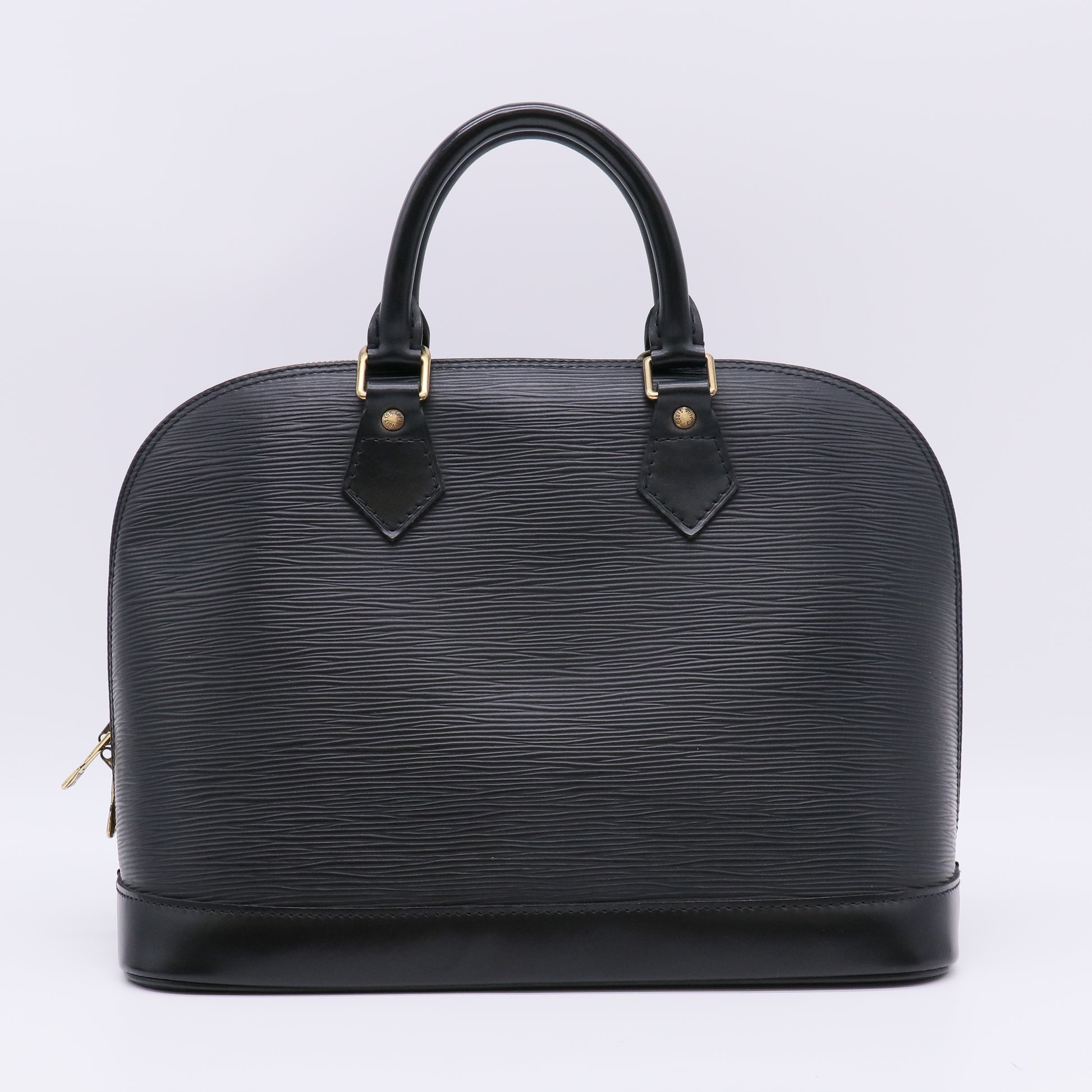 Louis Vuitton Black Epi Leather Alma PM Bag twins B23087
