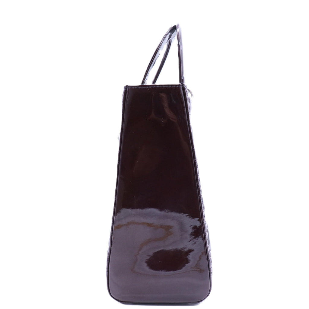 Patent Cannage Large Lady Dior