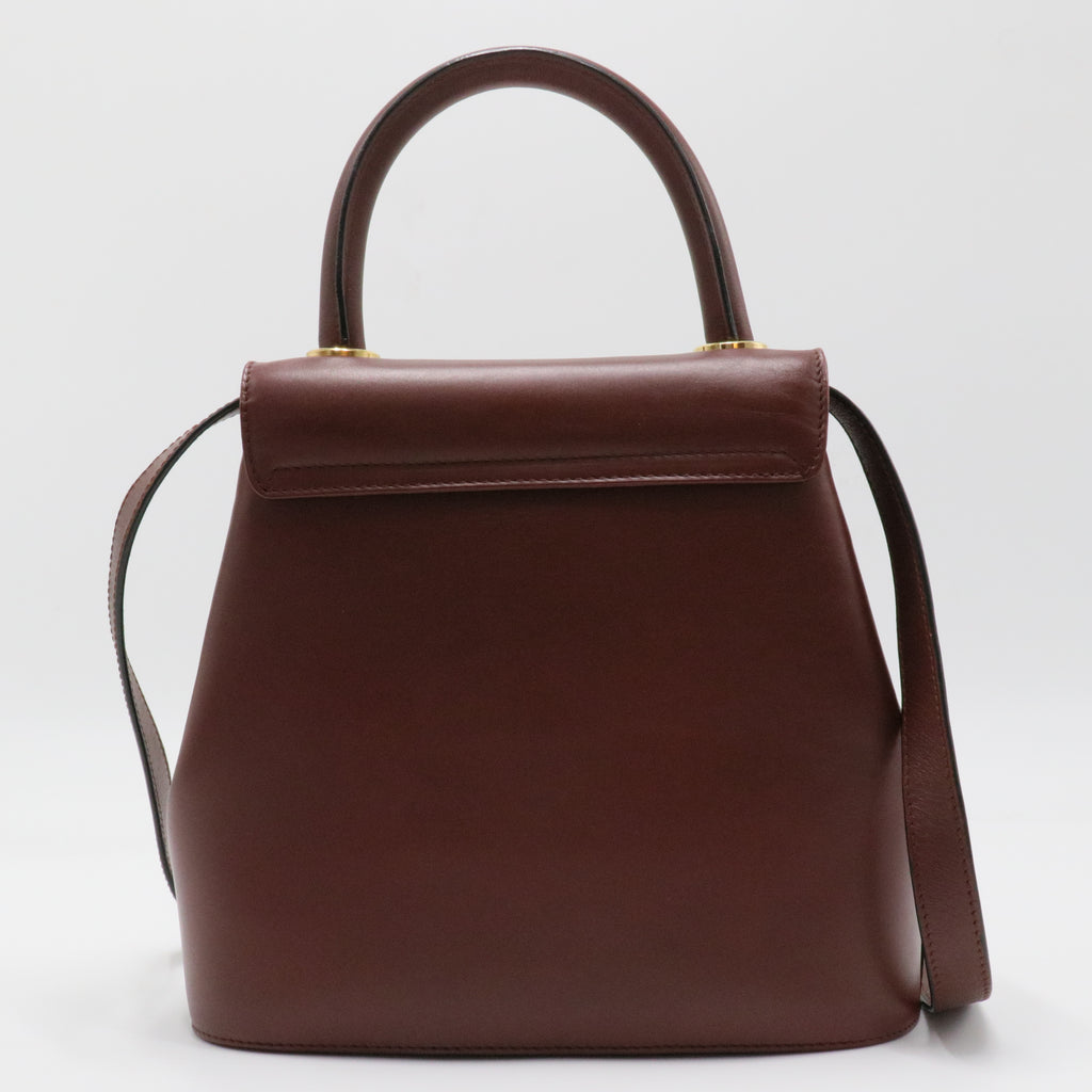 Gancini Convertible Top Handle Bag Leather Mini