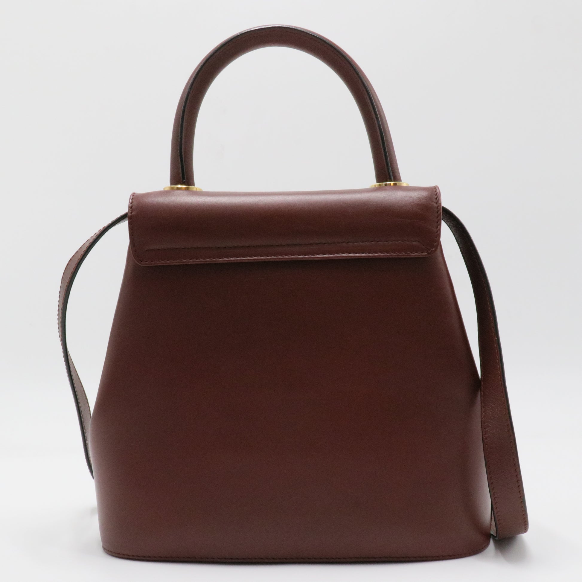 Gancini Convertible Top Handle Bag Leather Mini