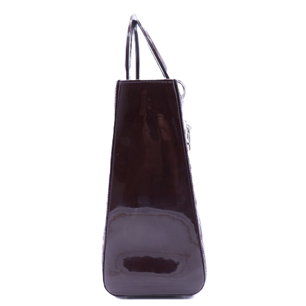 Patent Cannage Large Lady Dior