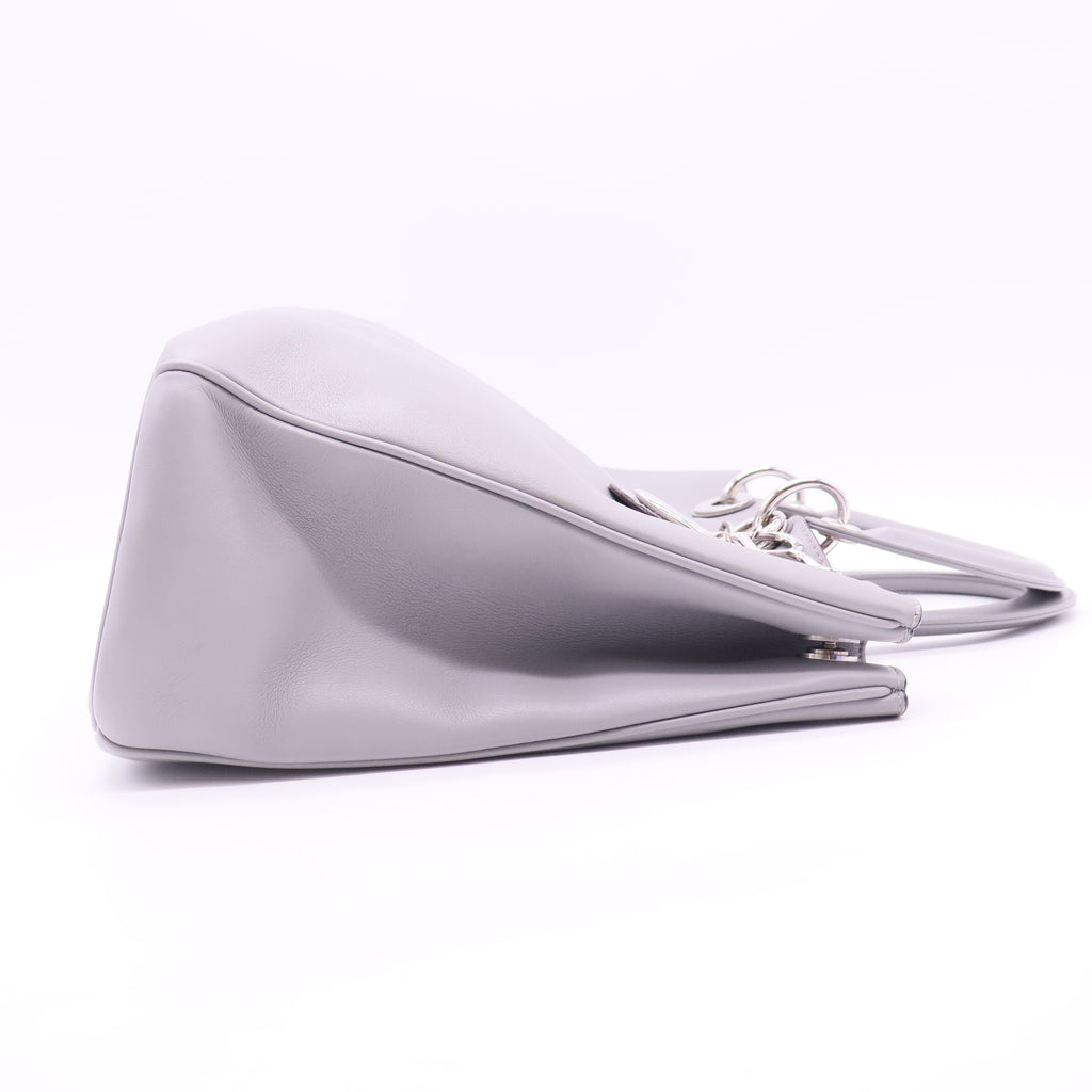 Dior Grey Leather Lady Bag Large