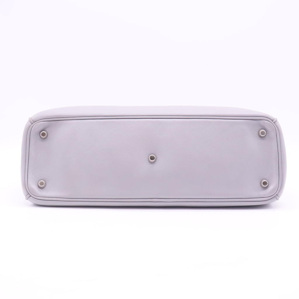 Dior Grey Leather Lady Bag Large