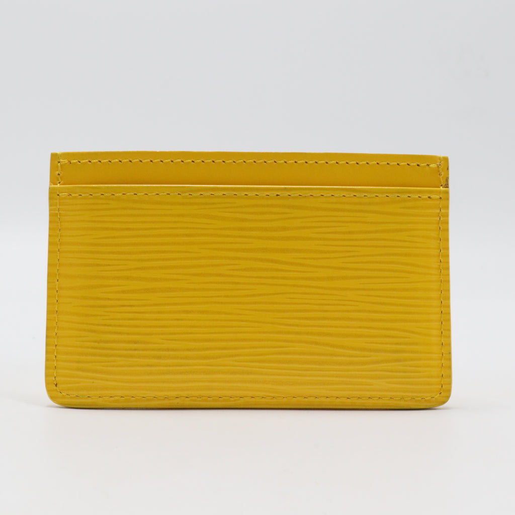 Epi Leather Wallet Case Holder