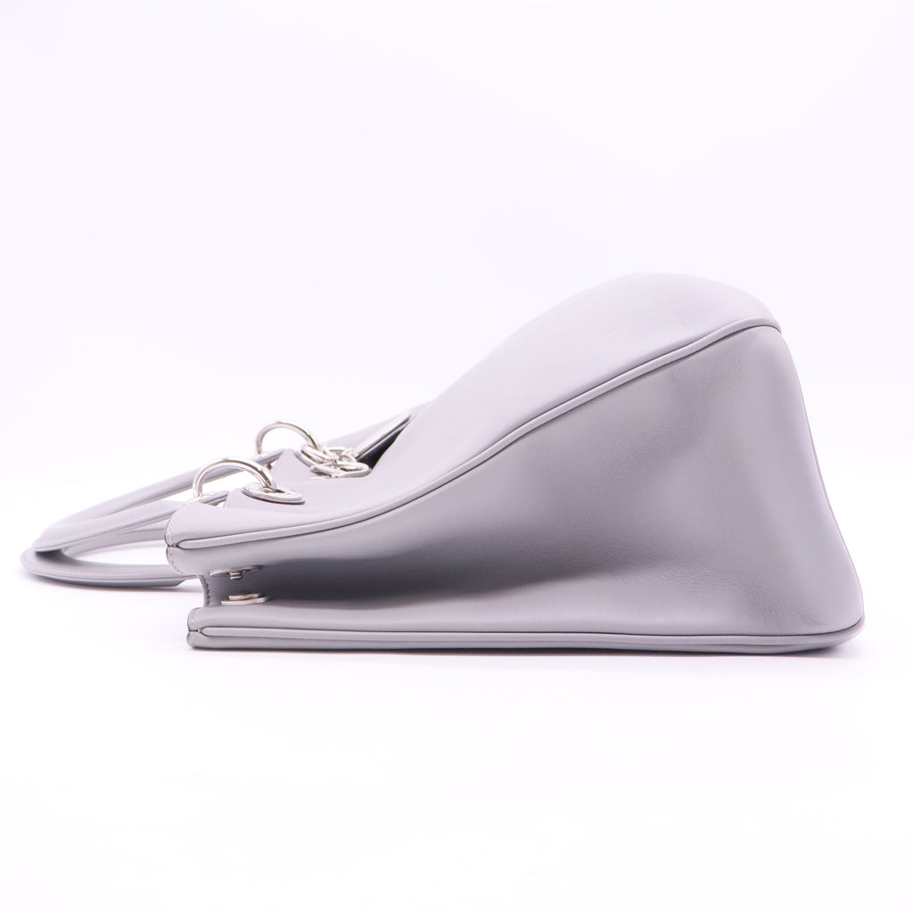 Dior Grey Leather Lady Bag Large