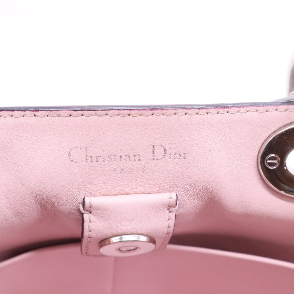 Dior Grey Leather Lady Bag Large